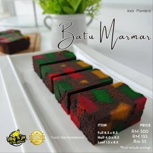 Kek Batu Marmar Kukus (Horlick, Coklat DLL)