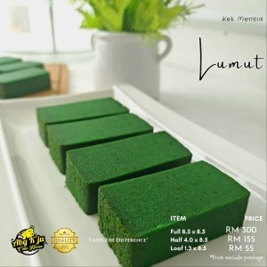 Kek Lumut Kukus (Pandan, Horlick DLL)